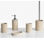 BADACCESSOIRES Set 5-teilig Hellbeige Channay