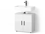 WASCHBECKENUNTERSCHRANK Ronco Wei&szlig; Hochglanz 60 x 59 cm