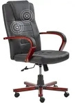 B&Uuml;ROSTUHL Leder Schwarz Diamond
