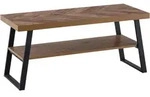 SCHUHBANK &ndash; 100x41x40 cm, Eiche-Dekor, Fischgr&auml;t, mit Ablage