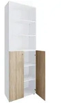 Schuhschrank LONA Wei&szlig;/ Sonoma Eiche ca. 70x220x40cm