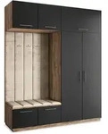 GARDEROBENSCHRANK REMA 200/240/60 cm Modern Eichefarben