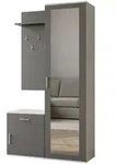GARDEROBENSCHRANK VENTO 100/180,5/35 cm Modern Garderobe-Set Wei&szlig;