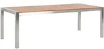 GARTENTISCH Eukalyptusholz hellbraun 220/100 cm Grosseto