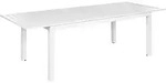 GARTENTISCH 180-240/90 cm Kunststoff Wei&szlig; Skaloma
