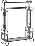 HANDTUCHST&Auml;NDER Antik Optik schwarz 60 x 90 cm Gladis