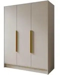 DREHT&Uuml;RENSCHRANK BERON 150/200/51 cm Modern Kleiderschrank 3-t&uuml;rig Kaschmir