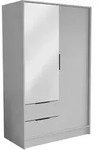 DREHT&Uuml;RENSCHRANK CAVA 102/200/51 cm Modern Kleiderschrank 2-t&uuml;rig mit Spiegel...