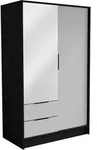 DREHT&Uuml;RENSCHRANK CAVA 102/200/51 cm Modern Kleiderschrank 2-t&uuml;rig mit Spiegel