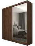 SCHWEBET&Uuml;RENSCHRANK PATRIZIA 200/216/61 cm Modern Kleiderschrank 2-t&uuml;rig mit