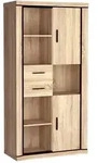 B&Uuml;CHERREGALE MALAGA 97 / 192 / 45 cm Sonoma Eiche