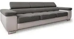SCHLAFSOFA MOSINE Hellgrau Geflochtener Stoff mit Schlaffunktion