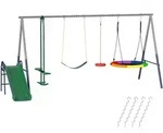 SCHAUKELGESTELL Stahl HDPE Mehrfarbig