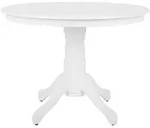 ESSTISCH 100/100/76 cm Wei&szlig; Rund Akron