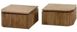 NACHTTISCH HEVE 2ER SET Holz Mango