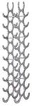 WEINREGAL Aluminium Modern Stil f&uuml;r 27 Flaschen stehend 98x31x14cm