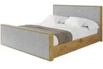 POLSTERBETT mit Bettkasten und Lattenrost, Boxbett mit Stauraum und Kopfteil mit