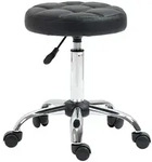 ROLLHOCKER H&ouml;henverstellbarer Arbeitshocker, Drehbarer Salon Hocker f&uuml;r B&uuml;ro