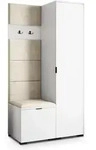 GARDEROBENSCHRANK LORI 95/181/51 cm Modern Wei&szlig;