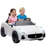 MASERATI Kinder-Elektroauto Metall Kunststoff Wei&szlig;