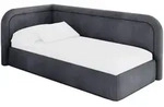 EINZELLBETT Jugendbett mit Bettkasten und Matratze H3/H4, Rechts - JOVY 80x200