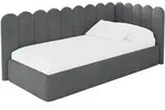 EINZELLBETT Jugendbett mit Bettkasten und Matratze H3/H4, Links - ARTY 90x200