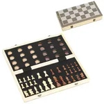 SCHACHSPIEL MDF Kiefernholz Walnuss