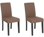 ESSZIMMERSTUHL 2er-Set Polsterbezug Braun Broadway