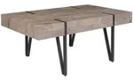 COUCHTISCH dunkler Holzfarbton rechteckig 60/100 cm Adena