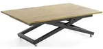 COUCHTISCH Axen h&ouml;henverstellbar ausziehbar, Eiche Braun 120-160/80/38-75 cm