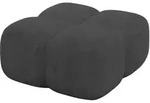 POUF Miko-Puf 90x90x45 cm Dunkelgrau Velours Modular Sitzhocker