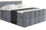 BOXSPRINGBETT mit Matratze und Lattenrost - LIRO-Z KING-160x200 - Grau Casablanca