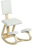 ERGONOMISCHER Kniestuhl, Kniehocker Gesundheitsstuhl f&uuml;r Zuhause, B&uuml;ro Creme