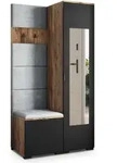 GARDEROBENSCHRANK VIRA 95/181/51 cm Modern Eichefarben