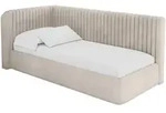 EINZELLBETT Jugendbett mit Bettkasten und Matratze H3/H4, Rechts - AURY 90x200...