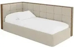 EINZELLBETT Jugendbett mit Bettkasten und Matratze H3/H4, Rechts - SOVY 90x200