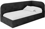 EINZELLBETT Jugendbett mit Bettkasten und Matratze H3/H4, Links - ELRY 90x200...