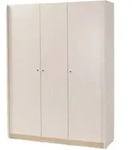 DREHT&Uuml;RENSCHRANK Alex mit 3 T&uuml;ren, Beige Sand