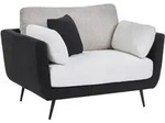 SESSEL Stoff Schwarz Bolga