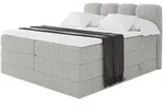 BOXBETT mit Matratze H3|H4 - NINA KING - 140x200 cm - Hellgrau