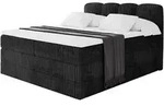 BOXBETT mit Matratze H3|H4 - NINA KING - 200x200 cm - Schwarz