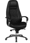 CHEFSESSEL Echtleder mit Aluminiumfu&szlig;kreuz und ergonomischer Sitzform MADRID,