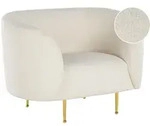 SESSEL Boucl&eacute; wei&szlig; Loen