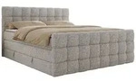 BOXSPRINGBETT ALTIVO KING DUO 120/200 - Hellgrau Stukture - Topper Visco - H3