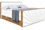 BOXSPRINGBETT mit Matratze H3|H4 und Lattenrost - LOLLI6-Z KING-140x200 - Wei&szlig;