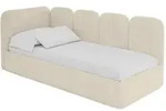 EINZELLBETT Jugendbett mit Bettkasten, Rechts - VELY 80x200 Beige