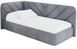 EINZELLBETT Jugendbett mit Bettkasten und Matratze H3/H4, Rechts - FIKY 90x200...