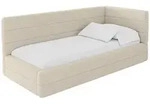 EINZELLBETT Jugendbett mit Bettkasten und Matratze H3/H4, Links - BEMY 100x200