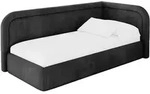 EINZELLBETT Jugendbett mit Bettkasten und Matratze H3/H4, Links - JOVY 100x200