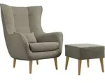 SESSEL Estjano Boucle mit Fu&szlig;bank